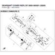 GEARSHIFT COVER REPL BY 0800-065001-20000 product image