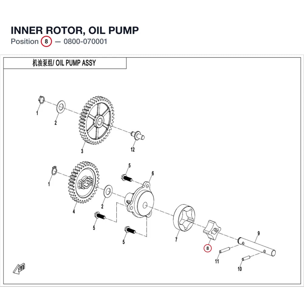 INNER ROTOR, OIL PUMP product image