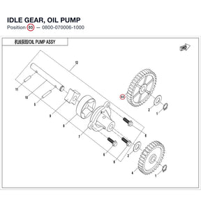 IDLE GEAR, OIL PUMP product image