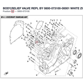 BODY,RELIEF VALVE REPL BY 0800-073100-00001 product image
