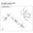 IDLE GEAR, WATER PUMP product image