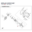 IMPELLER, WATER PUMP product image