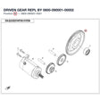 DRIVEN GEAR REPL BY 0800-090001-00002 product image