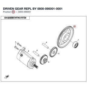 DRIVEN GEAR REPL BY 0800-090001-0001 product image
