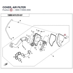 COVER, AIR FILTER product image