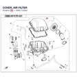 COVER, AIR FILTER product image