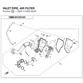 INLET PIPE, AIR FILTER product image