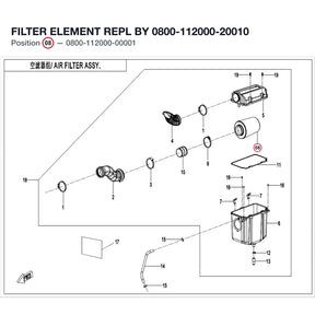 FILTER ELEMENT REPL BY 0800-112000-20010 product image