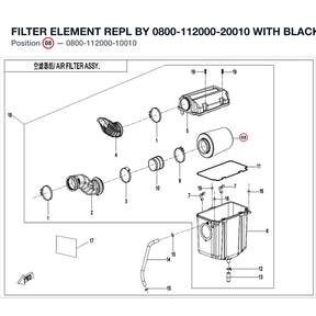 FILTER ELEMENT REPL BY 0800-112000-20010 product image