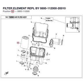 FILTER ELEMENT REPL BY 0800-112000-20010 product image