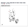 BRACKET 1, FUEL HOSE REPL BY 0800-170004-10000 product image