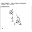 THROTTLE BODY - REPL BY 0800-173000-90000 product image