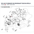 ECU X8 T3 SENSOR ON DRIVESHAFT product image