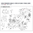 HIGH-TENSION CABLE 2- REPL BY 0800-179200-10000 product image