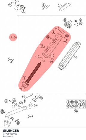 Diagram preview: SILENCER (77705081000)