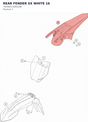 Diagram preview: REAR FENDER SX WHITE        16 (7900801300028B)