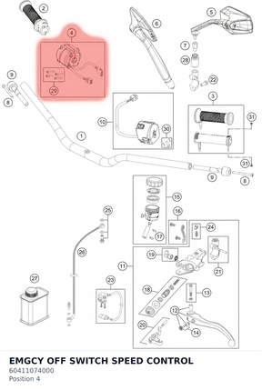 Diagram preview: EMGCY OFF SWITCH SPEED CONTROL (60411074000)