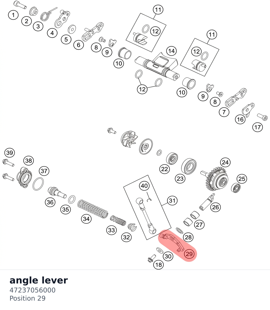 Diagram preview: angle lever (47237056000)
