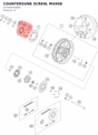 Diagram preview: COUNTERSUNK SCREW, M4X08 (J07046040086)