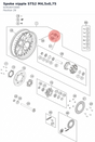 Diagram preview: Spoke nipple STS2 M4,5x0,75 (61910072000)
