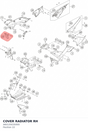 Diagram preview: COVER RADIATOR RH (A60135035000)