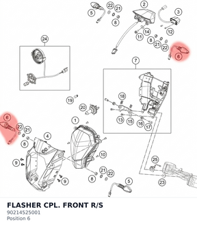Diagram preview: FLASHER CPL. FRONT R/S (90214525001)