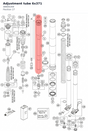 Diagram preview: Adjustment tube 6x371 (48600269)