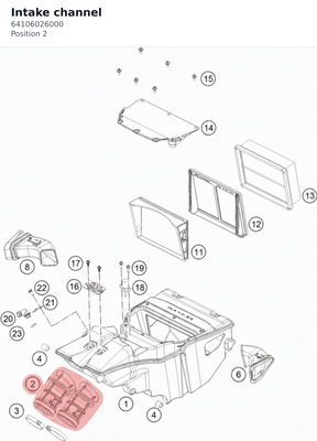 Diagram preview: Intake channel (64106026000)