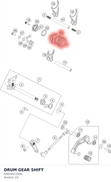 Diagram preview: DRUM GEAR SHIFT (93834012000)