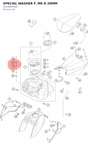 Diagram preview: SPECIAL WASHER F. M6 D 20MM (90108045000)
