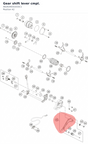 Diagram preview: Gear shift lever cmpl. (A62634031033C1)