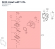 Diagram preview: REED VALVE ASSY  CPL. (50330151044)
