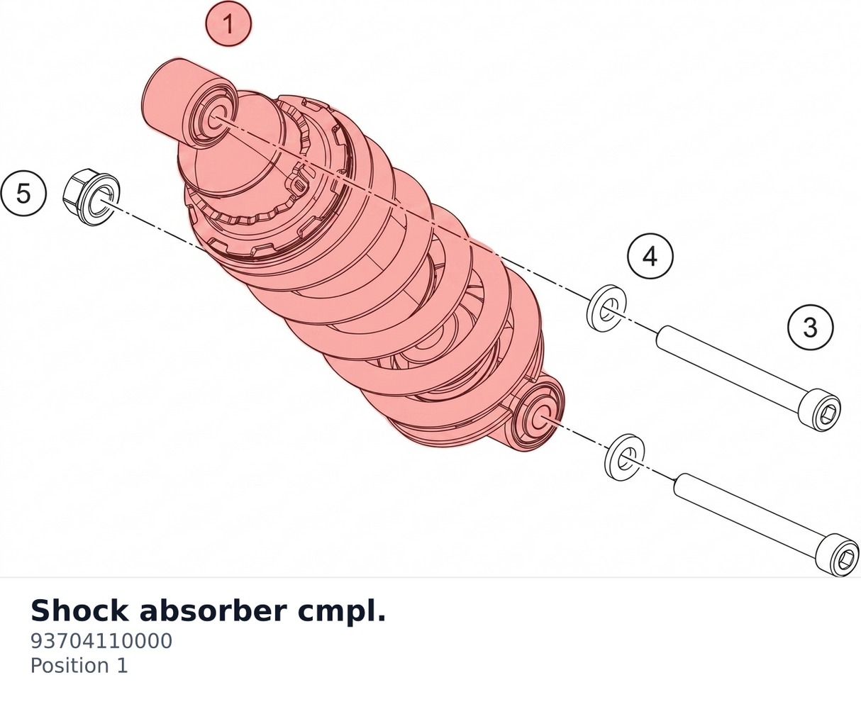 Diagram preview: Shock absorber cmpl. (93704110000)