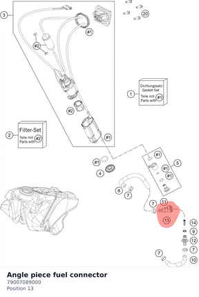 Diagram preview: Angle piece fuel connector (79007089000)