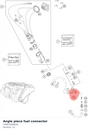 Diagram preview: Angle piece fuel connector (79007089000)
