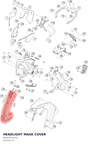 Diagram preview: HEADLIGHT MASK COVER (95814012010)
