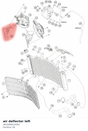 Diagram preview: air deflector left (A61008023050)