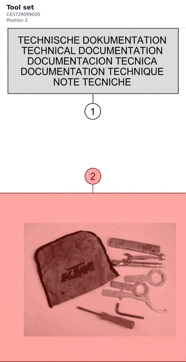 Diagram preview: Tool set (C63729099000)