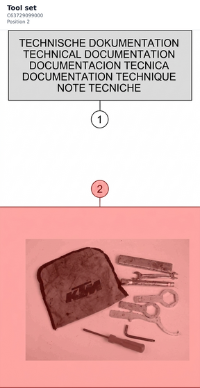 Diagram preview: Tool set (C63729099000)
