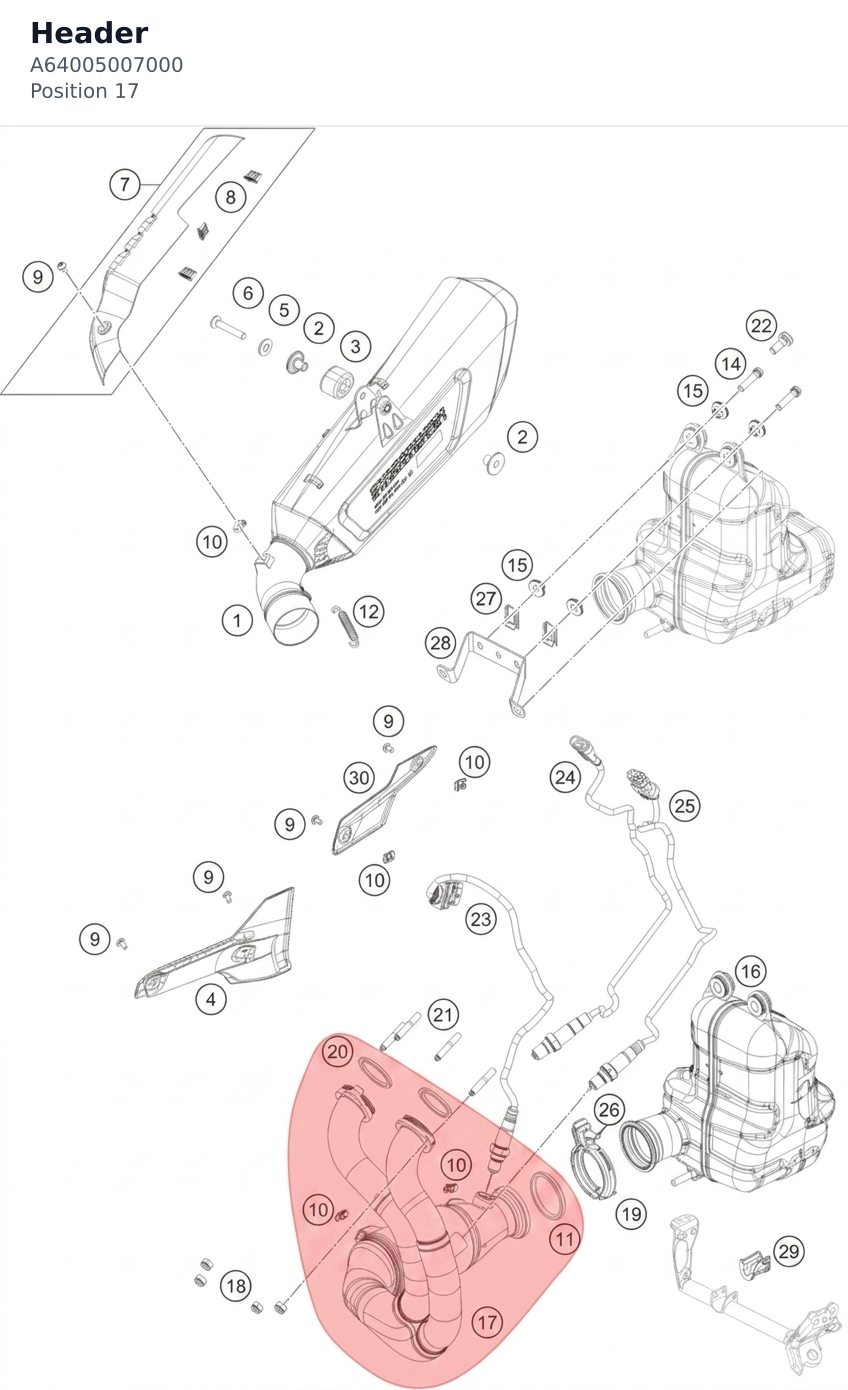Diagram preview: Header (A64005007000)