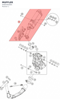 Diagram preview: MUFFLER (95805083000)