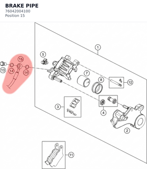 Diagram preview: BRAKE PIPE (76042004100)
