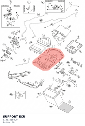 Diagram preview: SUPPORT ECU (61311055000)