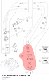 Diagram preview: FUEL PUMP WITH FLANGE CPL. (75007088011)