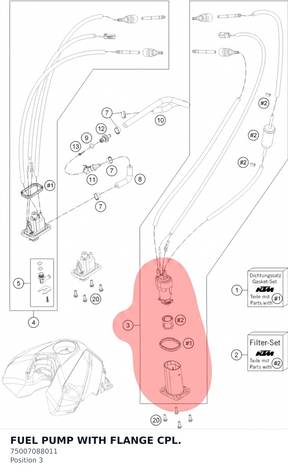 Diagram preview: FUEL PUMP WITH FLANGE CPL. (75007088011)