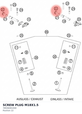 Diagram preview: SCREW PLUG M18X1.5 (78936081000)