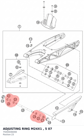 Diagram preview: ADJUSTING RING M24X1 , 5  07 (75004046000)
