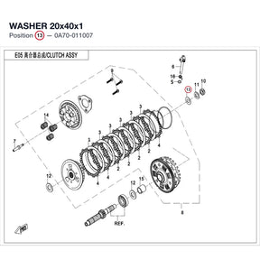 WASHER 20x40x1 product image