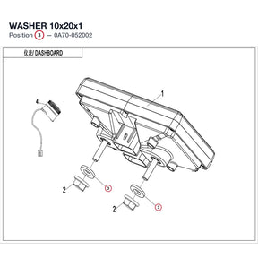 WASHER 10x20x1 product image