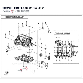 DOWEL PIN Dia 8X12 product image